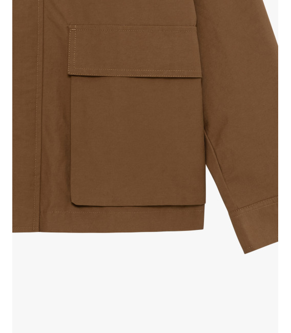 Jacket with contrast collar