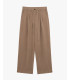 Wide leg drawstring trousers