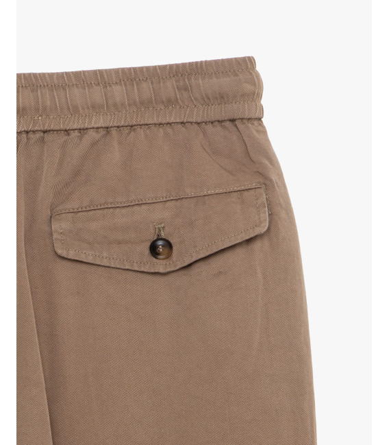 Wide leg drawstring trousers