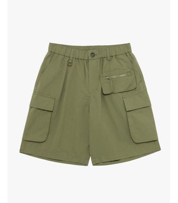 Cargo shorts with elasticated waistband
