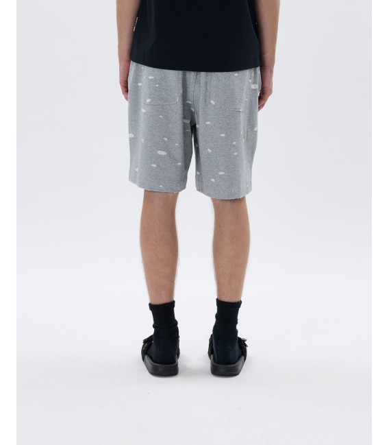 Fleece shorts with drawstring