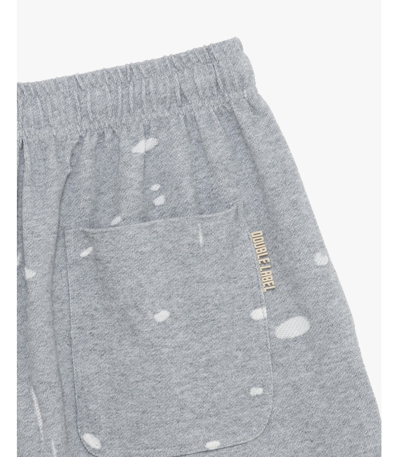 Fleece shorts with drawstring