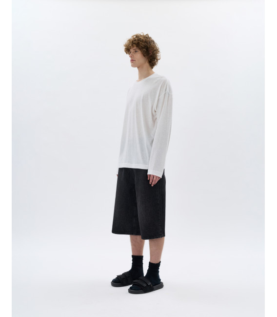 3/4 Black wash skater jeans