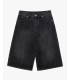 3/4 Black wash skater jeans