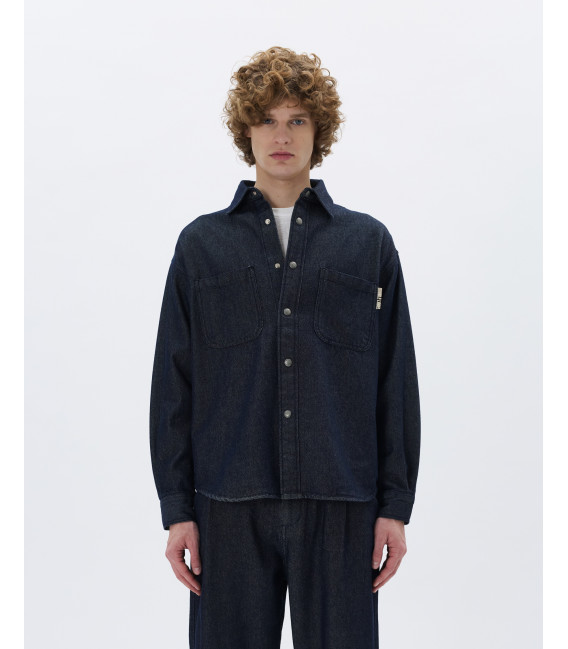 Denim shirt with pockets