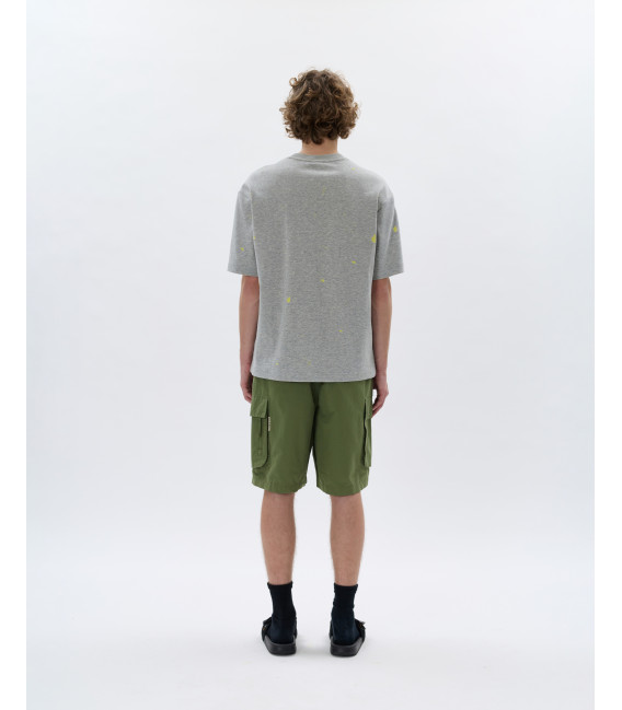 Cargo shorts with elasticated waistband