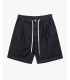 Denim bermuda shorts with drawstring