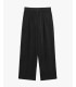 Wide leg drawstring trousers