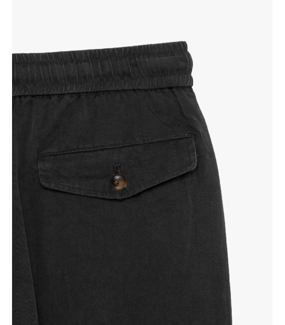 Wide leg drawstring trousers