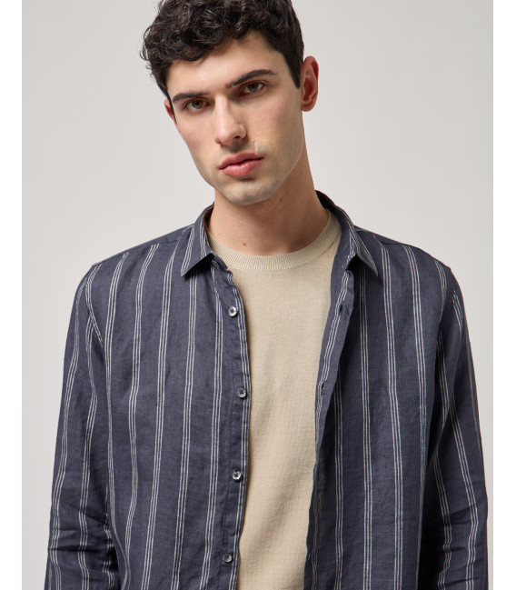 Striped linen shirt