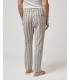 Relaxed-fit linen-blend striped trousers