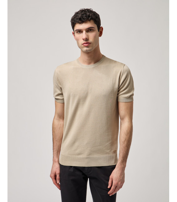 Muscle fit knitted t-shirt