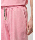Cold-dyed fleece bermuda shorts