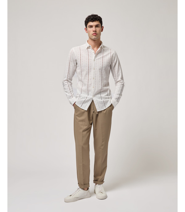 Camicia in tessuto San Gallo