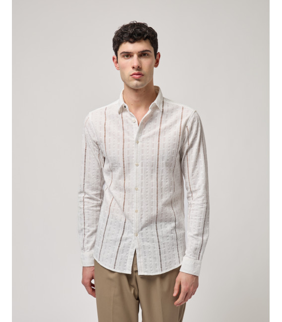 Camicia in tessuto San Gallo