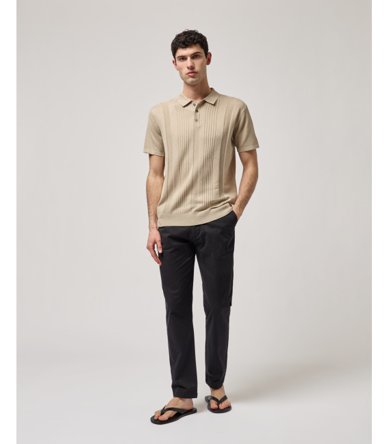 Knitted polo shirt