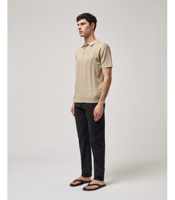Knitted polo shirt