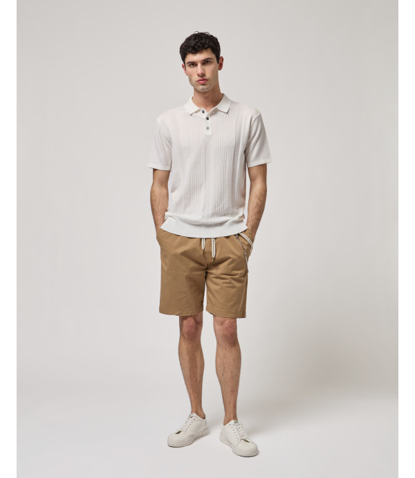 Knitted polo shirt