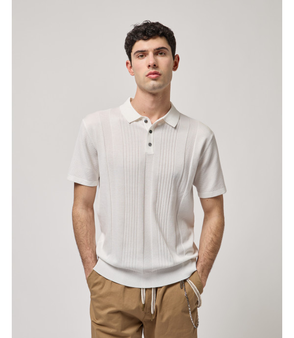 Knitted polo shirt