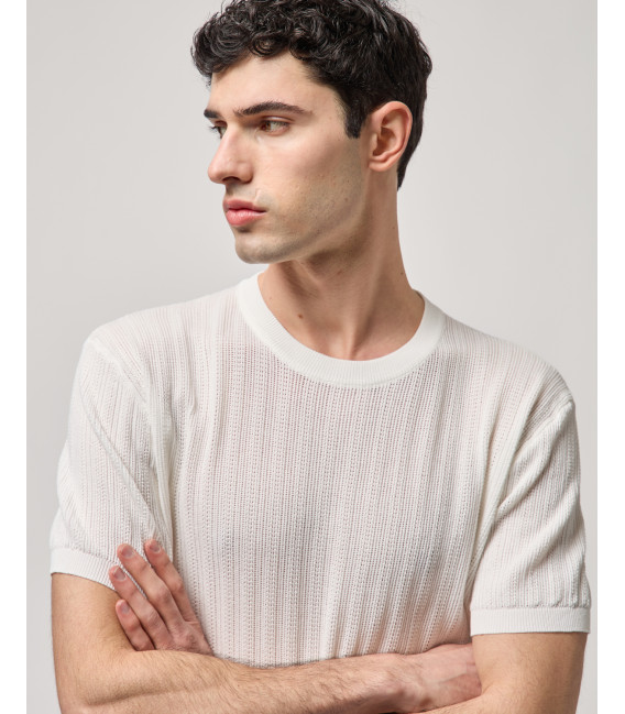 T-shirt in maglia a manica corta