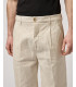 Linen-blend bermuda shorts
