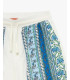 Bermuda shorts with geometric pattern