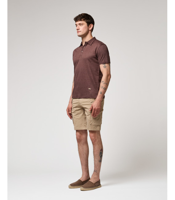 Regular fit bermuda cargo trousers