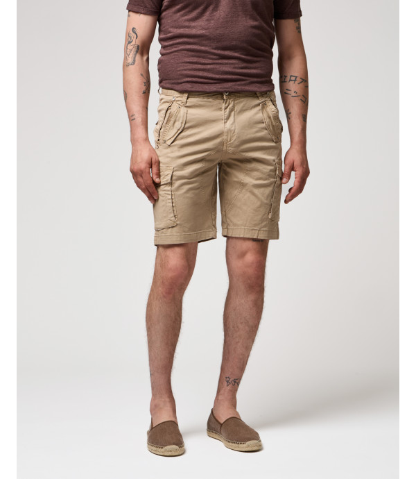 Regular fit bermuda cargo trousers