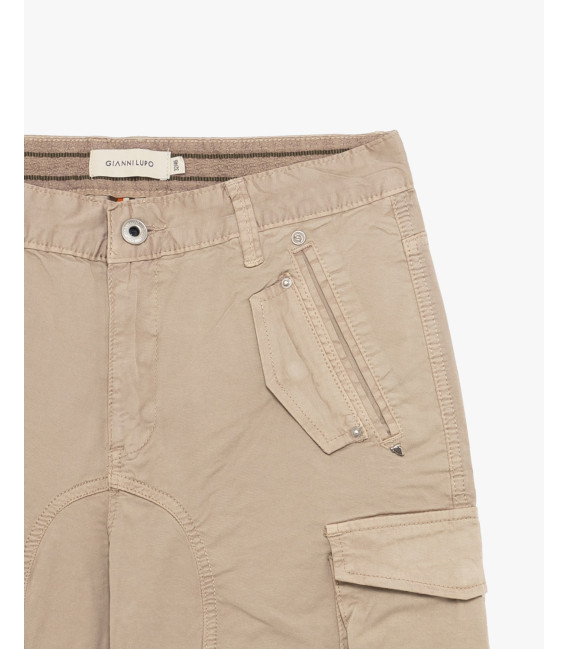 Regular fit bermuda cargo trousers