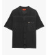 Camicia manica corta in maglia traforata