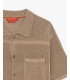 Camicia manica corta in maglia traforata