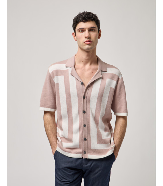 Camicia in maglia a maniche corte