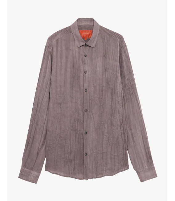 Camicia in tessuto stropicciato