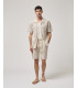 Bermuda shorts with geometric pattern