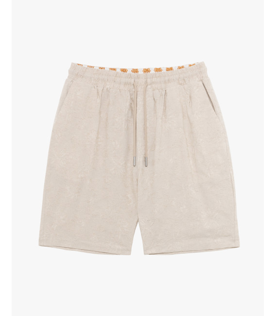 Bermuda shorts with geometric pattern
