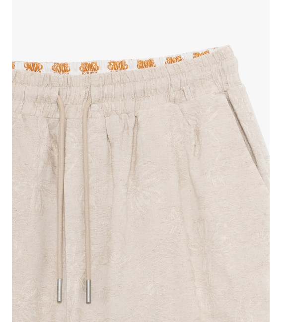 Bermuda shorts with geometric pattern