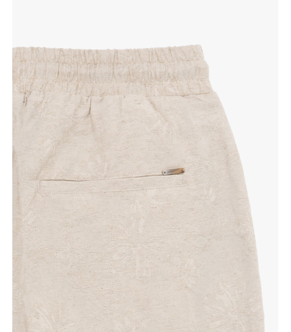 Bermuda shorts with geometric pattern