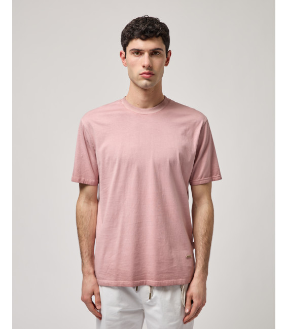 Cold dyed crew neck t-shirt