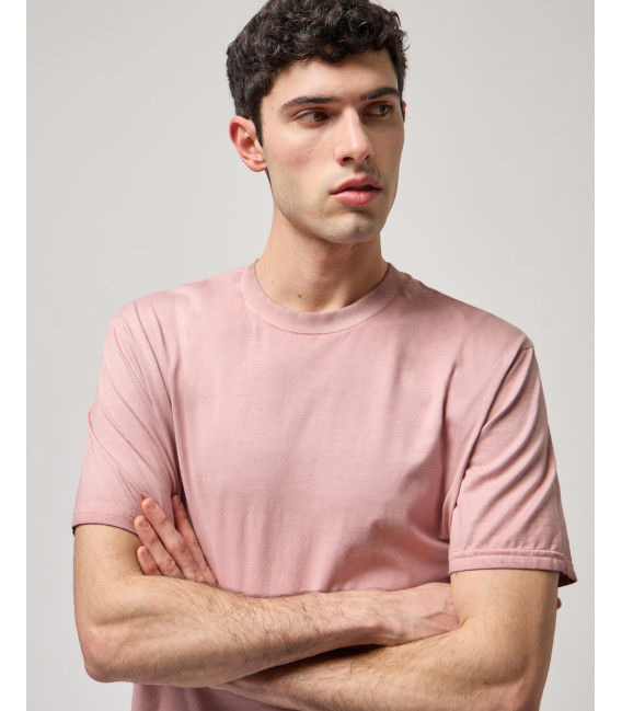 Cold dyed crew neck t-shirt