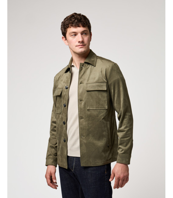Faux-suede jacket