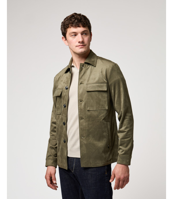 Faux-suede jacket