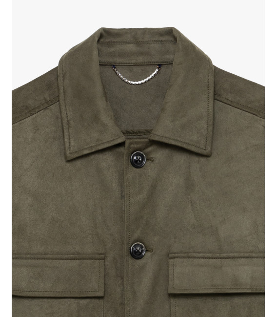 Faux-suede jacket