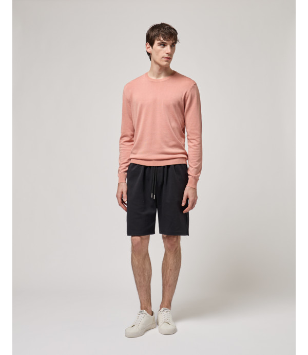 Embroidered logo jogger shorts