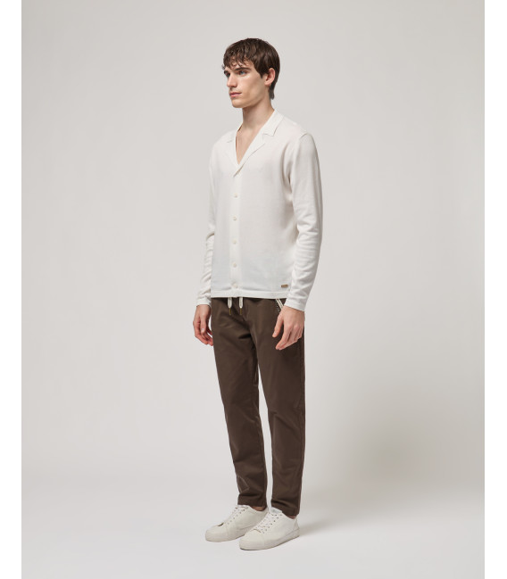 LEONARD cotton drawstring troursers