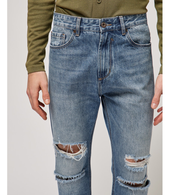 COOPER carrot fit jeans medium wash