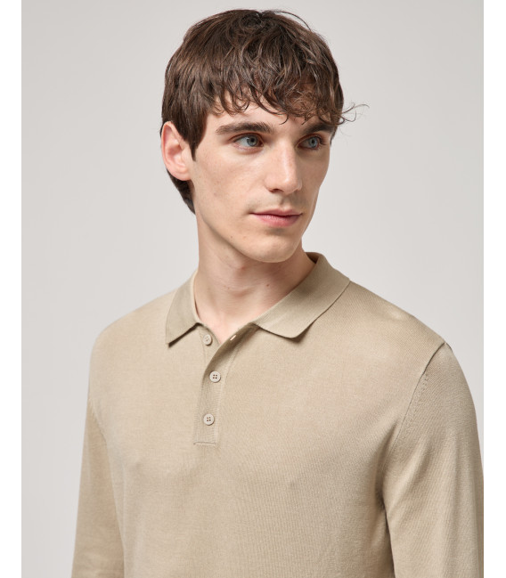 Polo a maniche lunghe relaxed fit