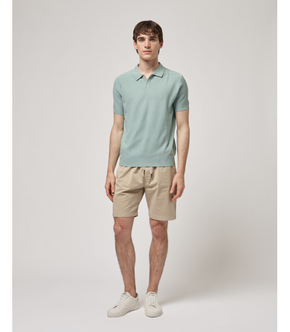 Knitted polo shirt
