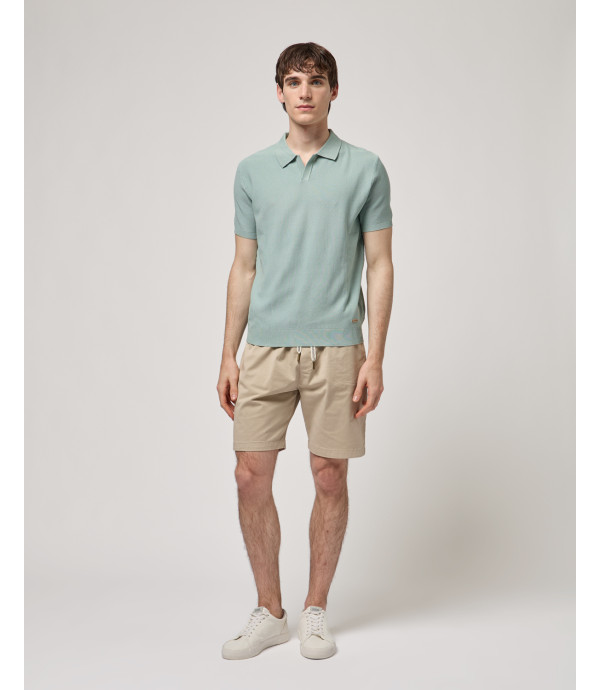 Knitted polo shirt