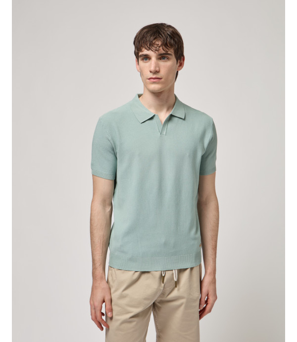 Knitted polo shirt