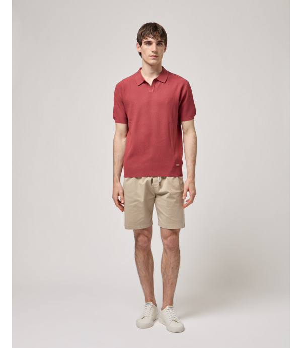 Knitted polo shirt
